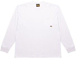 Drew House basic l/s pocket t-shirt white Drew House basic l/s pocket t-shirt white