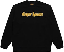 Drew House Black Logo Crewneck Sweatshirt Unisex Casual Pullover Sweater. DR-SS22-409 Drew House Black Logo Crewneck Sweatshirt Unisex Casual Pullover Sweater. DR-SS22-409