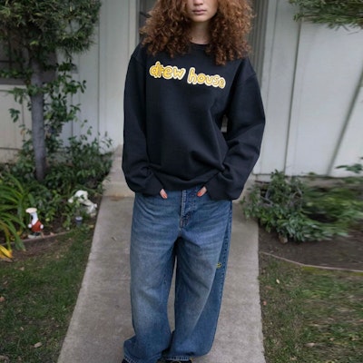 Drew House Sweater Hitam Logo Crewneck Unisex Kasual Pullover. DR-SS22-409 Shop Drew House Sweater Hitam Logo Crewneck Unisex Kasual Pullover. DR-SS22-409