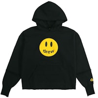 Drew House Black Unisex Smiley Patchwork Graphic Hoodie DR-FW20-92 Drew House Black Unisex Smiley Patchwork Graphic Hoodie DR-FW20-92