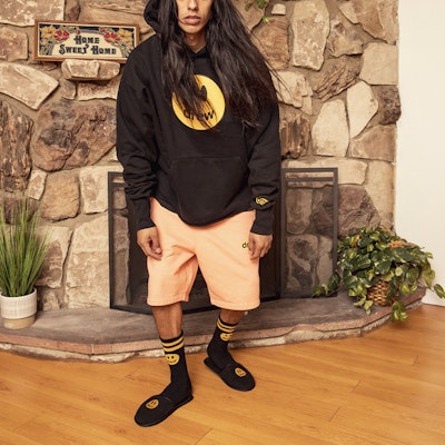 Sudadera Unisex Negra Drew House Gráfico Smiley Patchwork. DR-FW20-92 Cheap Sudadera Unisex Negra Drew House Gráfico Smiley Patchwork. DR-FW20-92