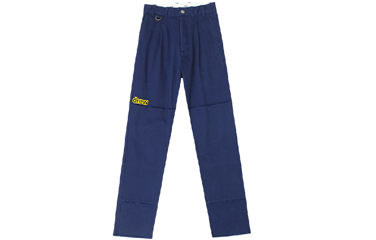 Drew House Blue Vintage Embroidered Letter Cargo Pants Unisex DR-FW20-183