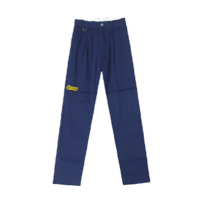 Drew House Blue Vintage Embroidered Letter Cargo Pants Unisex DR-FW20-183