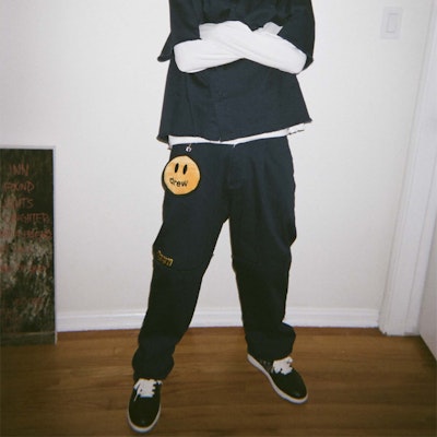 Seluar Kargo Unisex Biru Drew House Bersulam Gaya Vintage DR-FW20-183 Shop Seluar Kargo Unisex Biru Drew House Bersulam Gaya Vintage DR-FW20-183