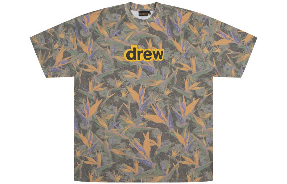 Drew House Camo FW22 Secret Logo Print All-Over Tee Unisex Multicolor. DR-FW22-003