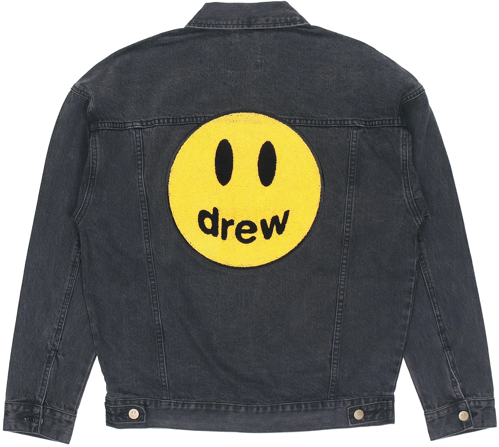 drew-house-chenille-smiley-face-denim-jacket-unisex-black-dr-ss-20-016