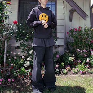 Sudadera Drew House Mascoto Desconstruida 'Negro Desgastado' DH-F31122-MCFB Shop Sudadera Drew House Mascoto Desconstruida 'Negro Desgastado' DH-F31122-MCFB