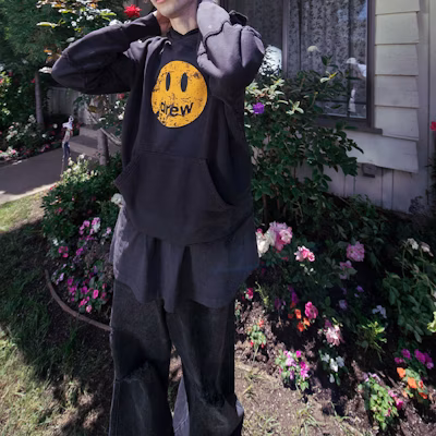Drew House Deconstructed Mascot Hoodie 'Faded Black' Purchase Drew House Deconstructed Mascot Hoodie 'Faded Black'