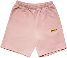 Drew House Dusty Rose Logo Sweatshorts Unisex Casual Mid-Waist Drawstring Shorts. DR-SS21-65 Drew House Dusty Rose Logo Sweatshorts Unisex Casual Mid-Waist Drawstring Shorts. DR-SS21-65