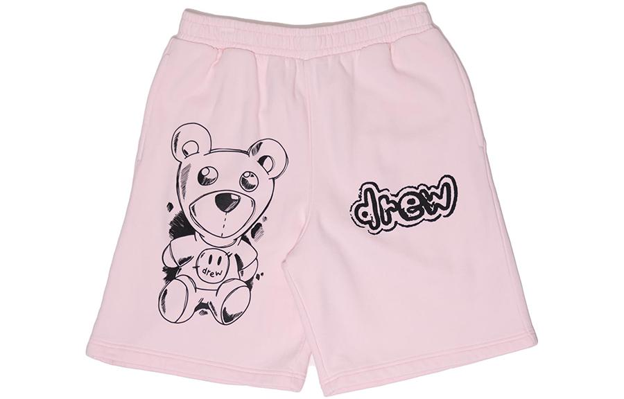 Drew House Elastic Waist Lettering Shorts Unisex Light Pink. DH-VF521-STPP