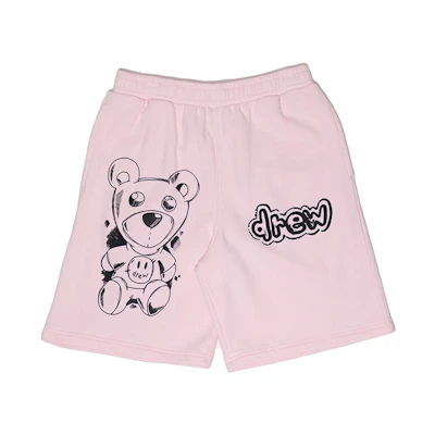 Drew House Elastic Waist Lettering Shorts Unisex Light Pink. DH-VF521-STPP