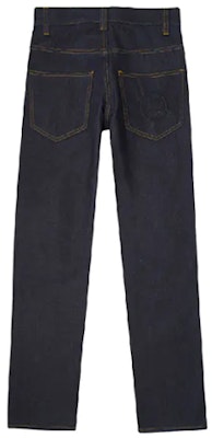 드류 하우스 자수 로고 스트레이트 핏 청바지 유니섹스 빈티지 딥 블루 데님 DR-FW20-98 Lookbook 드류 하우스 자수 로고 스트레이트 핏 청바지 유니섹스 빈티지 딥 블루 데님 DR-FW20-98