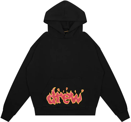 Sudadera Unisex Negra Oversize Drew House con Estampado de Llamas. DR-FW22-426 Buy Sudadera Unisex Negra Oversize Drew House con Estampado de Llamas. DR-FW22-426
