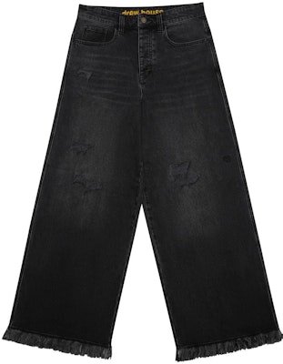 ドリューハウス フレームシリーズ ルーズフィット ダメージ黒デニムジーンズ ユニセックス DR-FW22-458 Order ドリューハウス フレームシリーズ ルーズフィット ダメージ黒デニムジーンズ ユニセックス DR-FW22-458