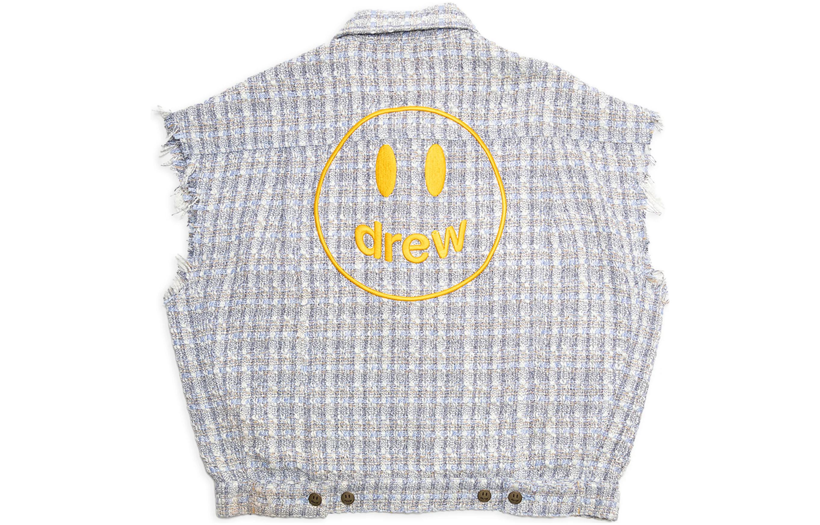 Lookbook ドリューハウス フローラル FW22 ブルー ツイード カラーベスト ユニセックス 秋 DR-FW22-002