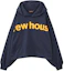 Order 드류 하우스 플로럴 FW22 박스 후디 네이비 자수 로고 풀오버 유니섹스 네이비 블루. DW-FW22-266