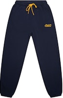 Drew House Floral FW22 Embroidered Logo Jogger Sweatpants Unisex Navy Blue. DR-FW22-289 Drew House Floral FW22 Embroidered Logo Jogger Sweatpants Unisex Navy Blue. DR-FW22-289