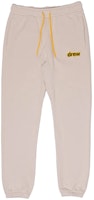 Drew House FW21 Beige Secret Sweatpants Letter Logo Unisex Casual Joggers. DR-FW21-023 Drew House FW21 Beige Secret Sweatpants Letter Logo Unisex Casual Joggers. DR-FW21-023