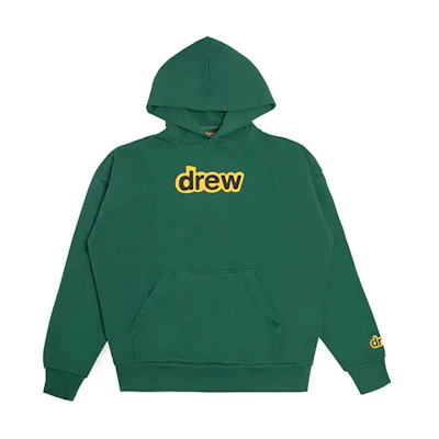 Drew House FW21 Forest Green Secret Logo Hoodie Unisex Pullover Sweatshirt. DR-FW21-108