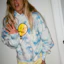 Purchase Drew House FW21 Joy Deconstructed Hoodie White Smile Balloon Tie-Dye Unisex Pullover DR-FW21-407
