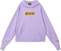 Drew House FW21 Lavender Logo Deconstructed Hoodie Unisex Pullover. DR-FW21-012 Drew House FW21 Lavender Logo Deconstructed Hoodie Unisex Pullover. DR-FW21-012
