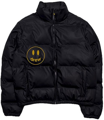 ドリューハウス FW21 マスコット パファージャケット ブラック スマイリ ユニセックス 冬用コート DR-FW21-120 Order ドリューハウス FW21 マスコット パファージャケット ブラック スマイリ ユニセックス 冬用コート DR-FW21-120