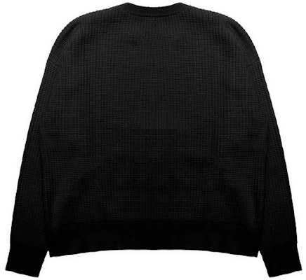 Drew House FW21 Mascot Waffle Sweater Hitam Smiley Crewneck Unisex Pullover DR-FW21-061 Lookbook Drew House FW21 Mascot Waffle Sweater Hitam Smiley Crewneck Unisex Pullover DR-FW21-061