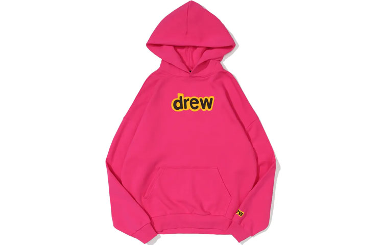 Drew House FW21 Secret Magenta Hoodie Pullover Unisex Pink Fleece Sweatshirt. DR-FW21-055 圖 2