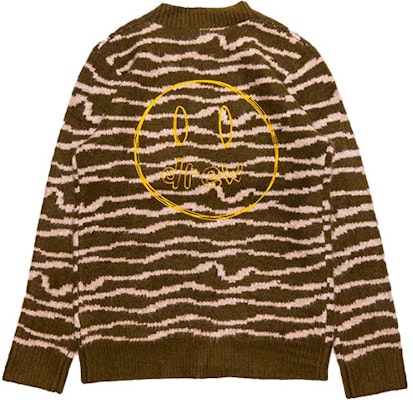 ドリューハウス FW21 スケッチマスコットカーディガン オリーブ ユニセックス スマイリー ニットセーター DR-FW21-072 Lookbook ドリューハウス FW21 スケッチマスコットカーディガン オリーブ ユニセックス スマイリー ニットセーター DR-FW21-072