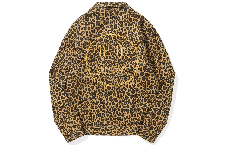 Order Drew House FW21 Jaket Gas Smile Cheetah Print Unisex. DR-FW21-089
