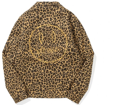Drew House FW21 Jaket Gas Smile Cheetah Print Unisex. DR-FW21-089 Order Drew House FW21 Jaket Gas Smile Cheetah Print Unisex. DR-FW21-089