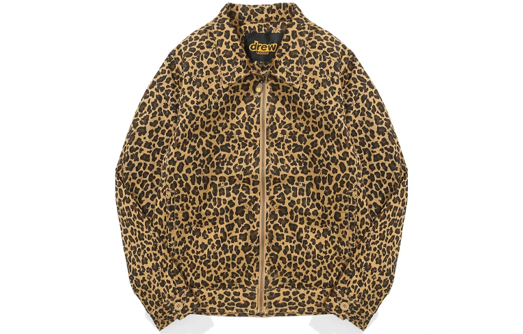 Lookbook Drew House FW21 Jaket Gas Smile Cheetah Print Unisex. DR-FW21-089