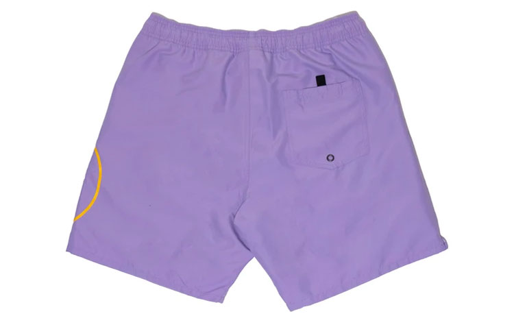 Lookbook Drew House 2021微笑標誌薰衣草色抽繩中性短褲 DR-FW21-014
