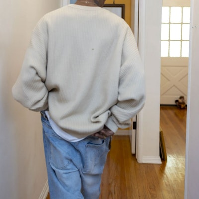 Drew House 2021秋冬笑脸吉祥物米色针织男女毛衣. DR-FW21-060 1