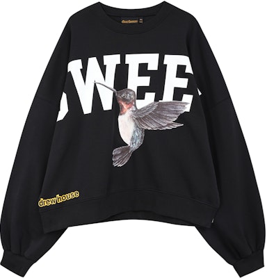 Drew House FW22 Hitam Sweet Boxy Crewneck Pullover Sweatshirt Unisex. DR-FW22-210 Buy Drew House FW22 Hitam Sweet Boxy Crewneck Pullover Sweatshirt Unisex. DR-FW22-210