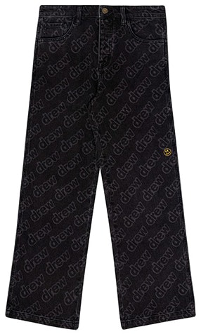 drew-house-fw-22-carpenter-jeans-all-over-letter-print-unisex-straight-black-denim-dr-fw-22-521