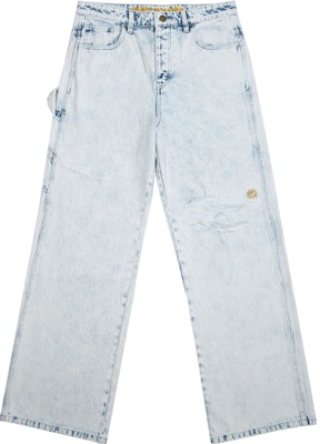 드류하우스 FW22 카펜터 페인트 인디고 디스트레스 데님 청바지 블루 유니섹스. DR-FW22-001 Order 드류하우스 FW22 카펜터 페인트 인디고 디스트레스 데님 청바지 블루 유니섹스. DR-FW22-001