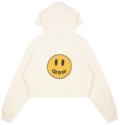 Drew House FW22 短版拉鏈連帽衫 米白色笑臉 男女款毛衣 DW-FW22-1222-04 Order Drew House FW22 短版拉鏈連帽衫 米白色笑臉 男女款毛衣 DW-FW22-1222-04