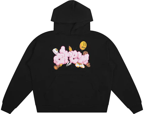 Drew House FW22 Doodle Joy Hoodie Black Smiley Balloon Unisex Pullover DR-FW22-510 Buy Drew House FW22 Doodle Joy Hoodie Black Smiley Balloon Unisex Pullover DR-FW22-510