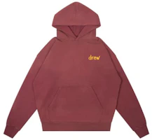 Drew House FW22 Flame Series Scribble Hoodie Red Pullover Unisex Sweatshirt DR-FW22-669 Drew House FW22 Flame Series Scribble Hoodie Red Pullover Unisex Sweatshirt DR-FW22-669