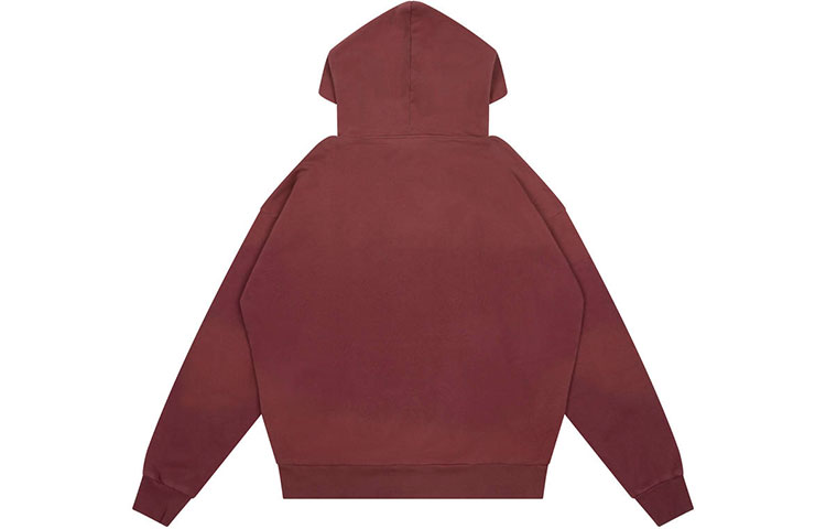 Lookbook Drew House FW22 Flame Series Scribble Hoodie Red Pullover Unisex Sweatshirt DR-FW22-669