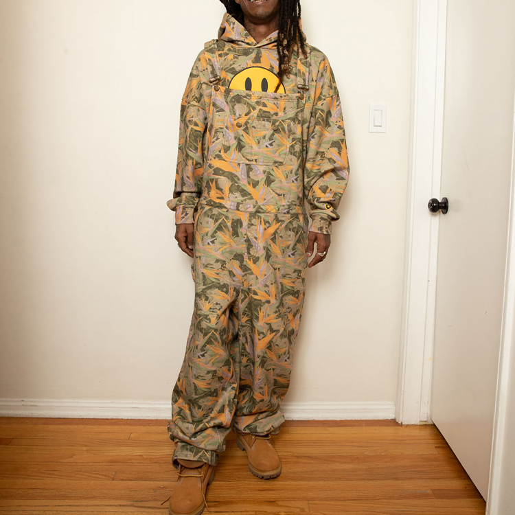 Purchase Drew House 2022秋冬抓绒连体裤-迷彩宽松版型连体衣 男女同款 DR-FW22-519