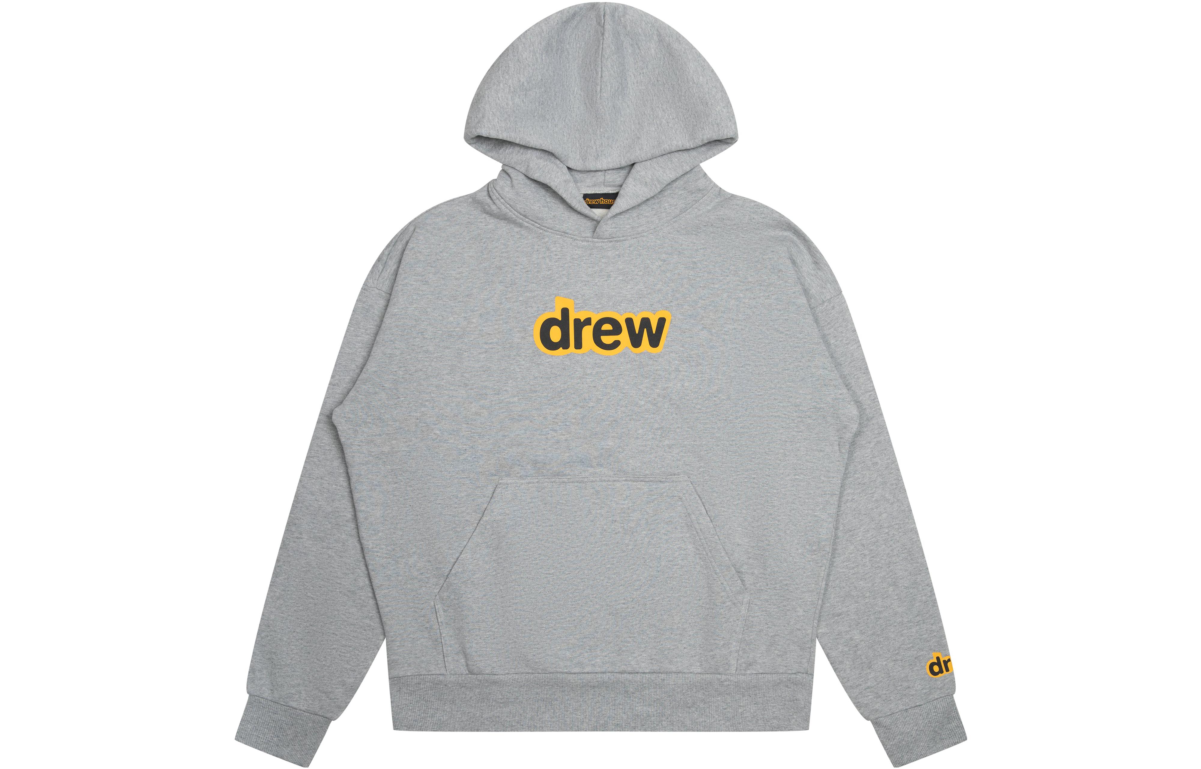 Order Drew House 2022秋冬花卉标志灰色男女同款连帽卫衣. DR-FW22-264