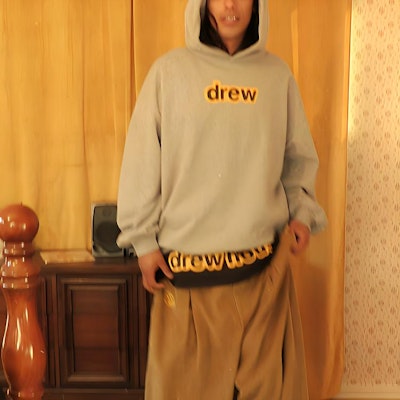 Drew House 2022秋冬花卉标志灰色男女同款连帽卫衣. DR-FW22-264 Purchase Drew House 2022秋冬花卉标志灰色男女同款连帽卫衣. DR-FW22-264