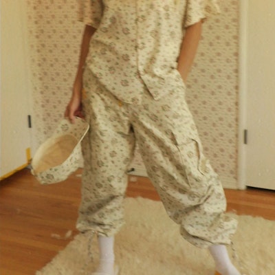 Drew House FW22 花卉印花纽扣休闲裤 男女款 白色 DR-FW22-266 Details for Drew House FW22 花卉印花纽扣休闲裤 男女款 白色 DR-FW22-266