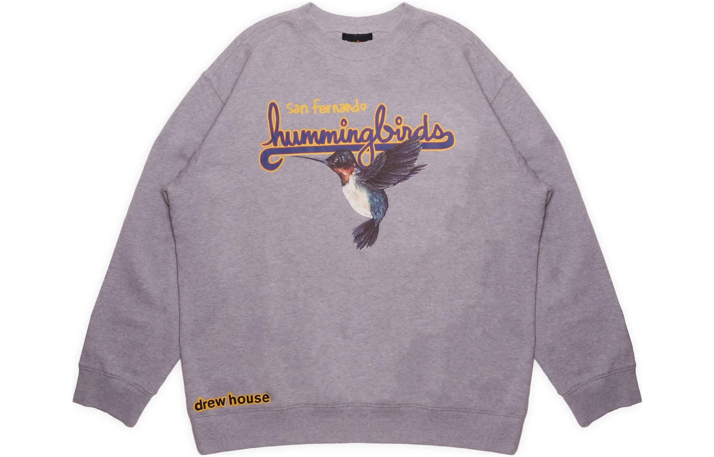Order Sweater Drew House FW22 Logo Hummingbirds Abu Unisex Crewneck Pullover. DR-FW22-450