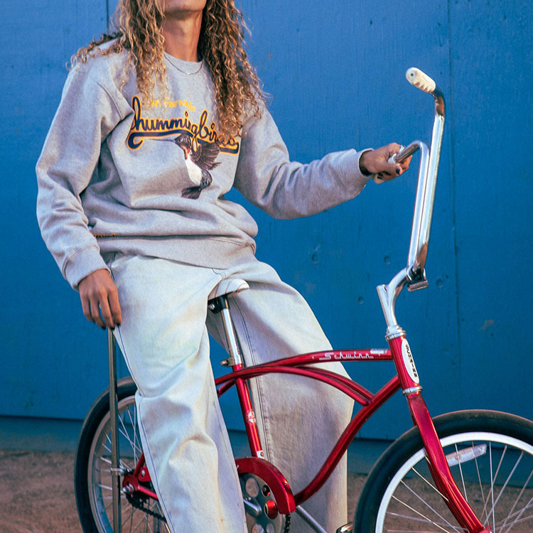 Details for Sweater Drew House FW22 Logo Hummingbirds Abu Unisex Crewneck Pullover. DR-FW22-450