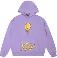 Drew House FW22 Joy Hoodie Lavender Smiley Balloon Unisex Purple Hoodie. DR-FW22-504 Drew House FW22 Joy Hoodie Lavender Smiley Balloon Unisex Purple Hoodie. DR-FW22-504