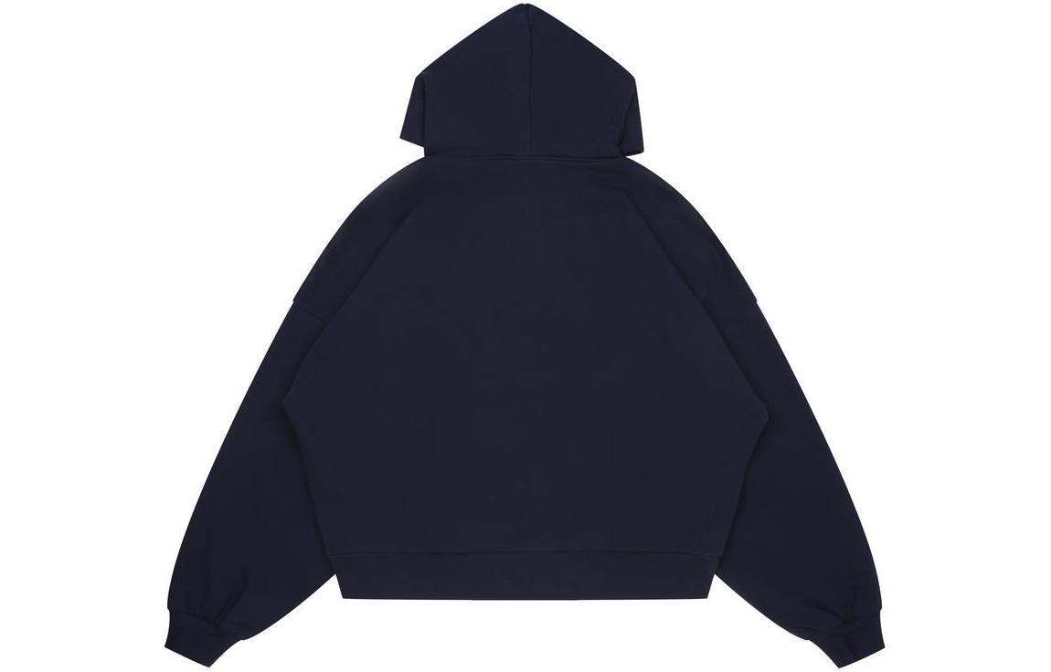 Drew House FW22 Mascot Boxy Hoodie Deep Navy Blue Unisex Smiley Print Pullover. DR-FW22-537 圖 3