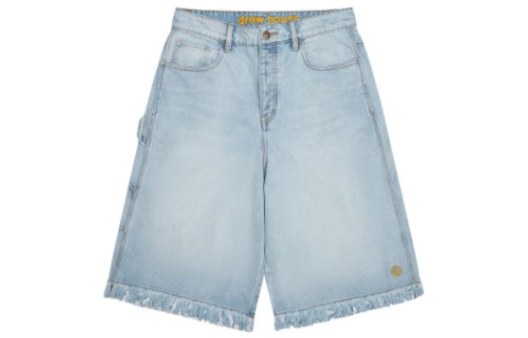 Order Drew House FW22 Seluar Pendek Denim Cargo Mini Smiley Biru Lelaki. DH-FW22-1005